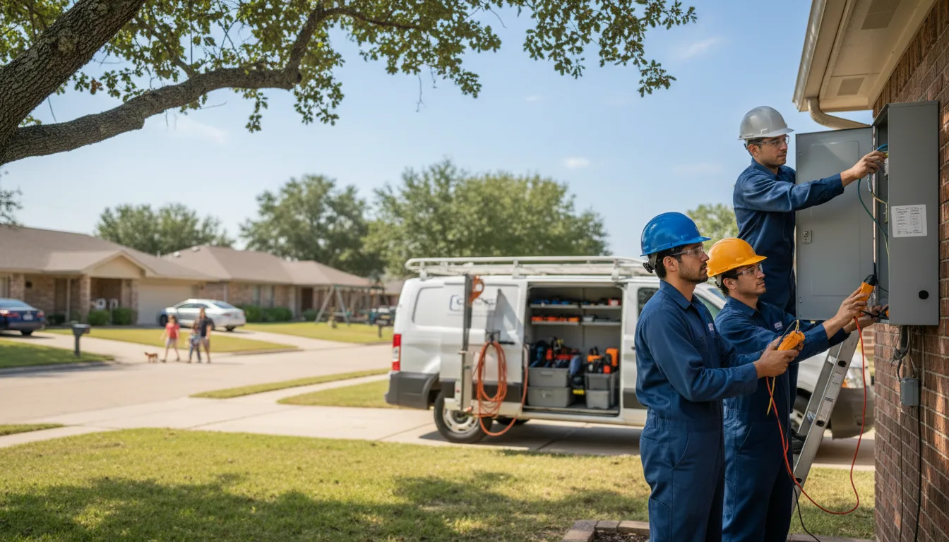 Certified electrician providing emergency electrical services in Middle Point, OH